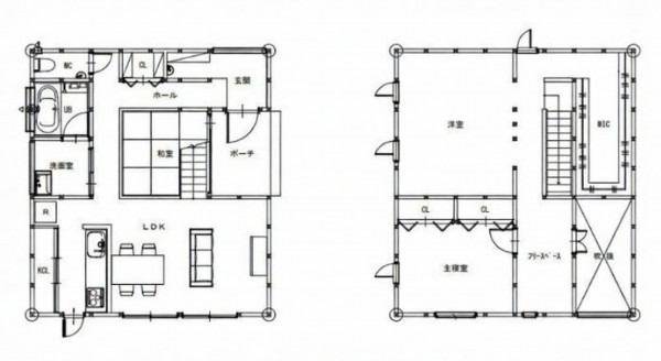 宮崎市村角町、中古一戸建ての間取り画像です