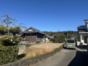 宮崎市下北方町、土地の前面道路を含む現地写真画像です