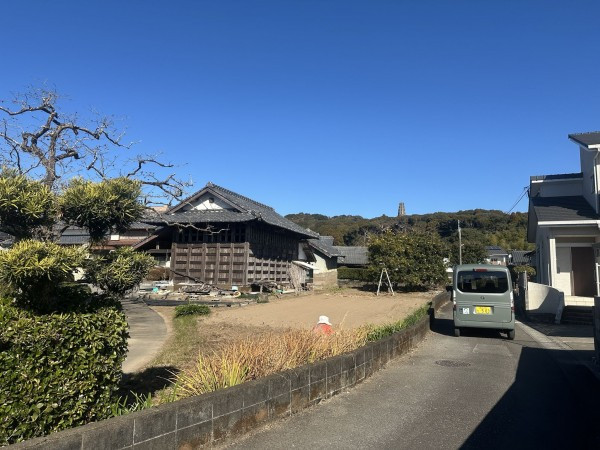 宮崎市下北方町、土地の前面道路を含む現地写真画像です
