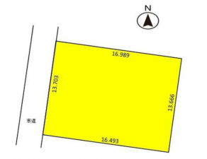 宮崎市吉村町、土地の間取り画像です