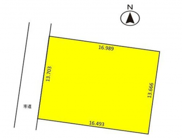 宮崎市吉村町、土地の間取り画像です