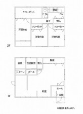 宮崎市、中古一戸建ての間取り画像です