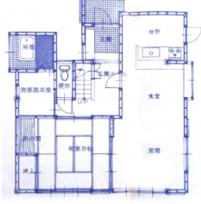 宮崎市清武町今泉、中古一戸建ての間取り画像です