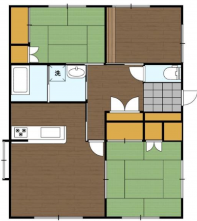 宮崎市清武町加納、中古一戸建ての間取り画像です