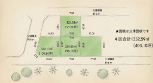 宮崎市田野町乙、土地の間取り画像です
