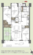 宮崎市橘通東、マンションの間取り画像です