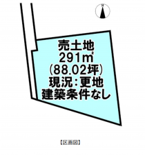 宮崎市郡司分、土地の間取り画像です