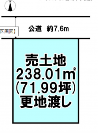 宮崎市大淀、土地の間取り画像です