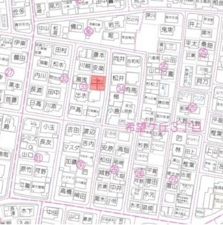 宮崎市希望ケ丘、土地の画像です
