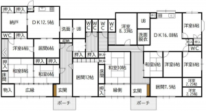 宮崎市曽師町、中古一戸建ての間取り画像です