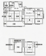 宮崎市城ケ崎、中古一戸建ての間取り画像です