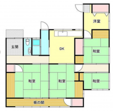 宮崎市下北方町、中古一戸建ての間取り画像です
