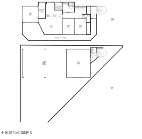 宮崎市、中古一戸建ての間取り画像です