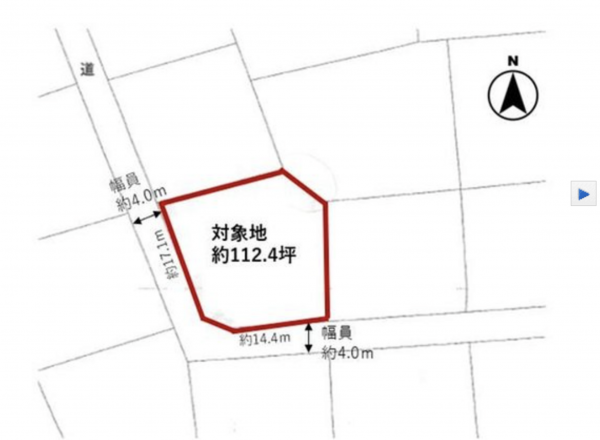 宮崎市佐土原町下田島、土地の画像です