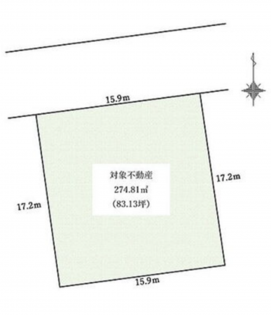 宮崎市江南、土地の間取り画像です