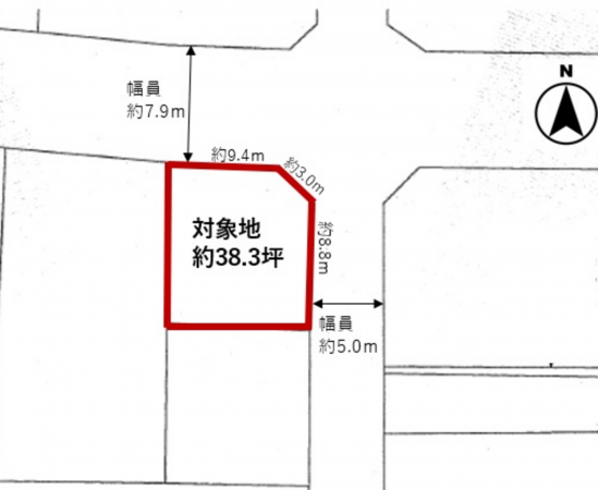 宮崎市潮見町、土地の画像です