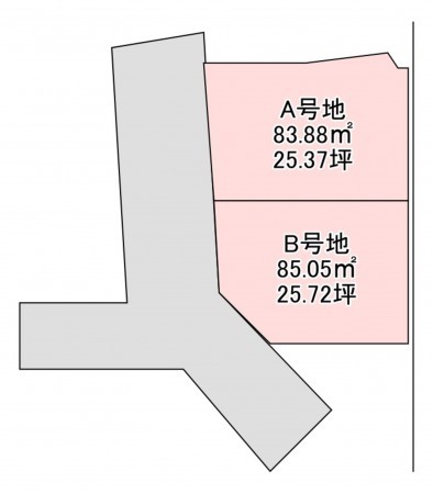 大阪市鶴見区横堤、土地の間取り画像です