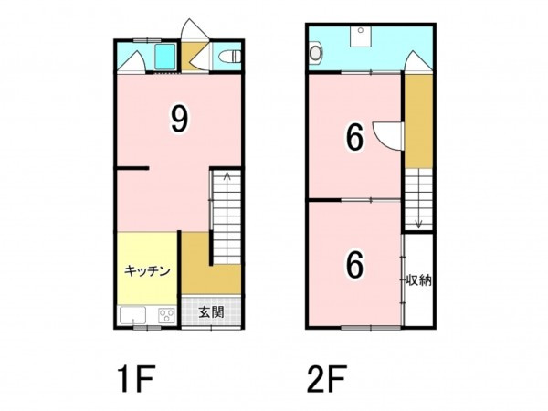 大阪市鶴見区今津中、中古一戸建ての間取り画像です