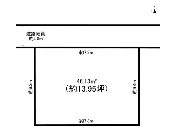大阪市鶴見区横堤、土地の間取り画像です