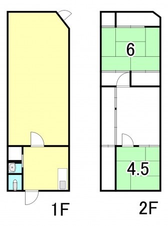 大阪市鶴見区茨田大宮、中古一戸建ての間取り画像です