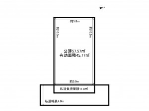 大東市氷野、土地の間取り画像です
