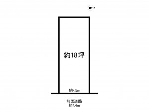 大東市氷野、土地の間取り画像です