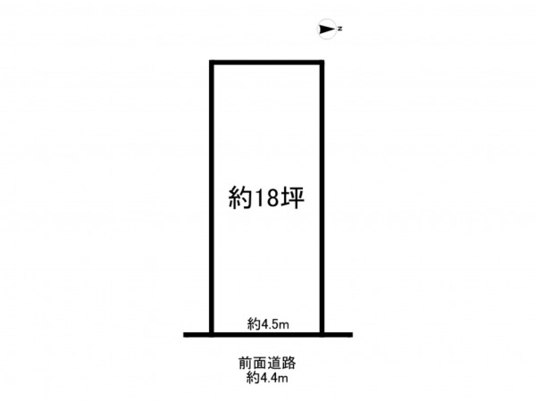 大東市氷野、土地の間取り画像です