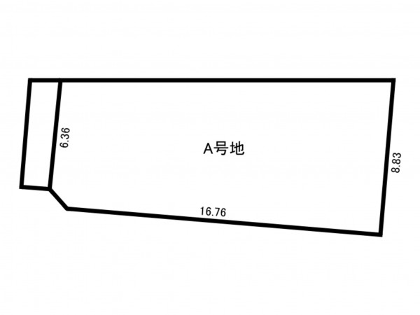 大東市大東町、土地の間取り画像です