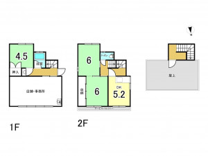 大東市御領、中古一戸建ての間取り画像です