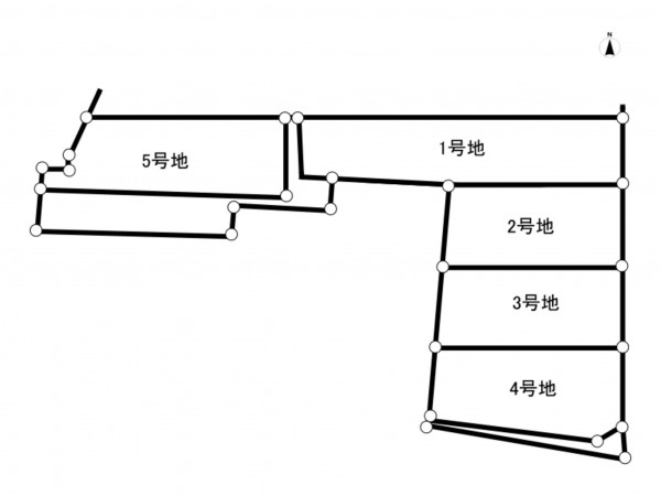 大東市三箇、土地の間取り画像です