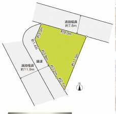 大阪市鶴見区焼野、土地の間取り画像です