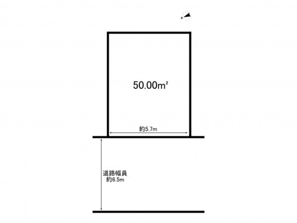大東市平野屋新町、土地の間取り画像です