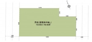 仙台市泉区南光台、土地の間取り画像です