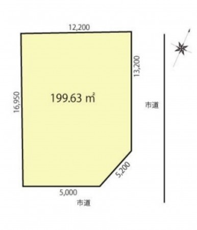 仙台市泉区南光台、土地の間取り画像です