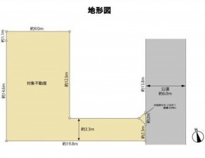 仙台市泉区将監、土地の間取り画像です