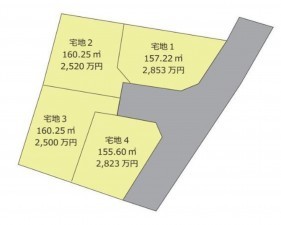 仙台市泉区八乙女中央、土地の間取り画像です