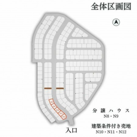 仙台市泉区本田町、土地の間取り画像です