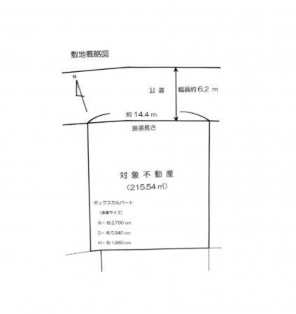 仙台市青葉区貝ケ森、土地の間取り画像です
