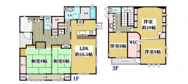 仙台市青葉区、中古一戸建ての間取り画像です