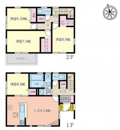 仙台市若林区、新築一戸建ての画像です