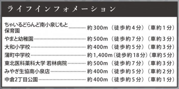 仙台市若林区、新築一戸建ての画像です