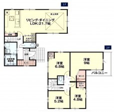 仙台市宮城野区鶴ケ谷、新築一戸建ての画像です