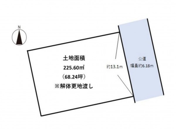 仙台市太白区、土地の間取り画像です