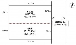 仙台市若林区、土地の間取り画像です