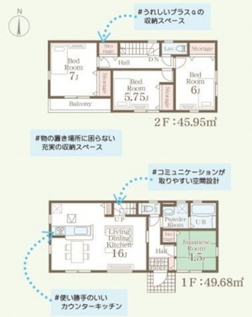 仙台市泉区南光台、新築一戸建ての画像です