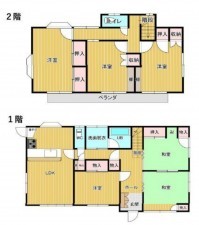 仙台市泉区松陵、中古一戸建ての間取り画像です