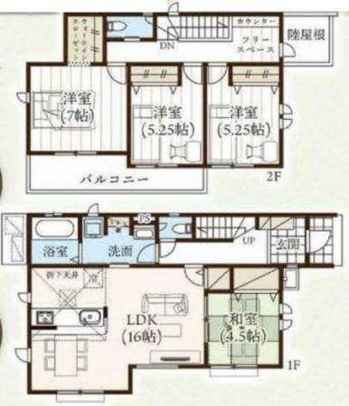 仙台市青葉区川平、新築一戸建ての画像です