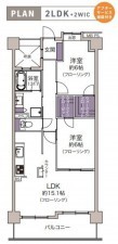 仙台市泉区泉中央、マンションの間取り画像です