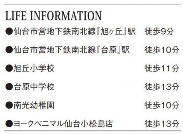 仙台市青葉区旭ケ丘、新築一戸建ての画像です