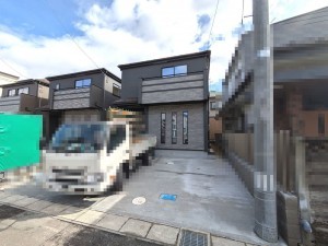 仙台市若林区、新築一戸建ての間取り画像です